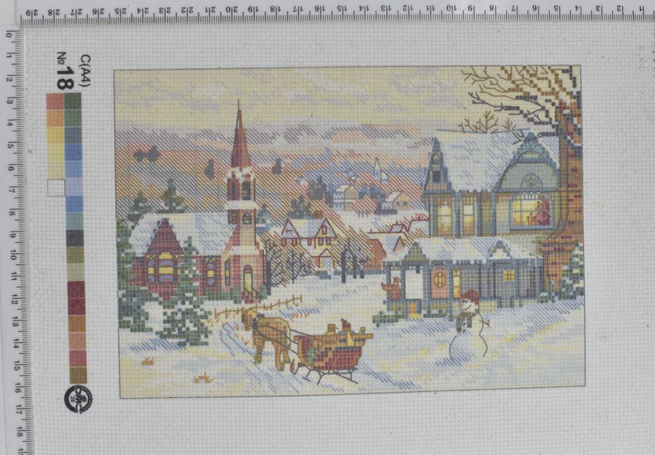 Друк на вишів.ткані (Польща) 20 * 30см №18