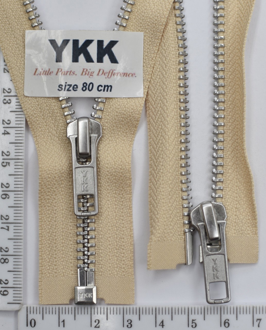 Блискавка 80см метал алюм № 5 YKK Японія 