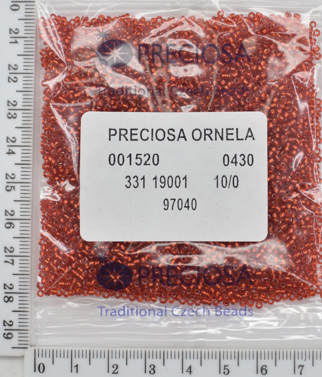 Бісер PRECIOSA №10 / 0 блискучий №97040 пакет 50 грам