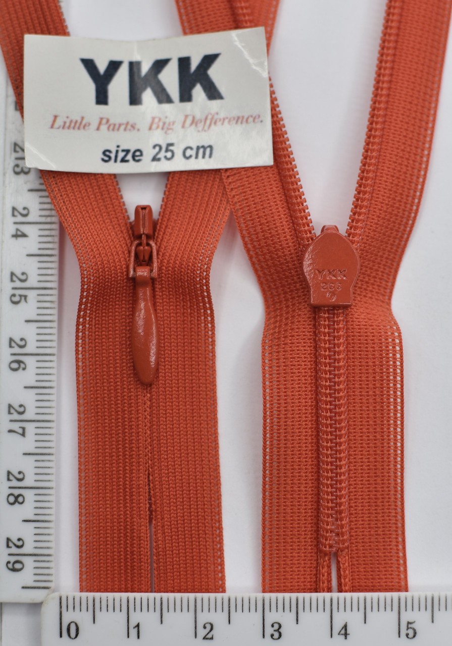 Блискавка спіраль №2 YKK Японія потайна нейлон 25см (819)