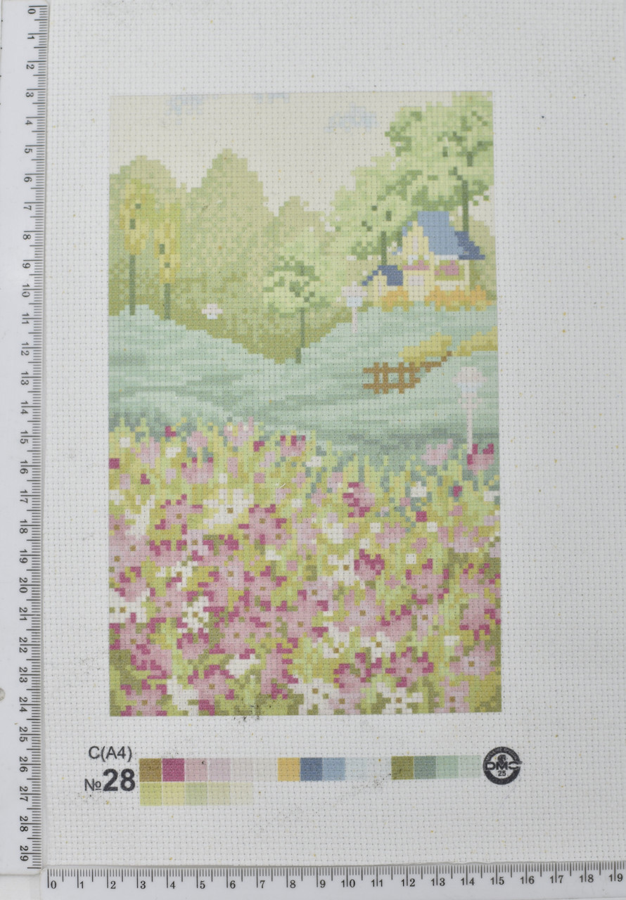 Друк на вишів.ткані (Польща) 20 * 30см №28
