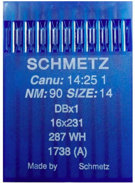 Голки DBX1 № 90 для прямострокових пром шв машин SCHMETZ Німеччина