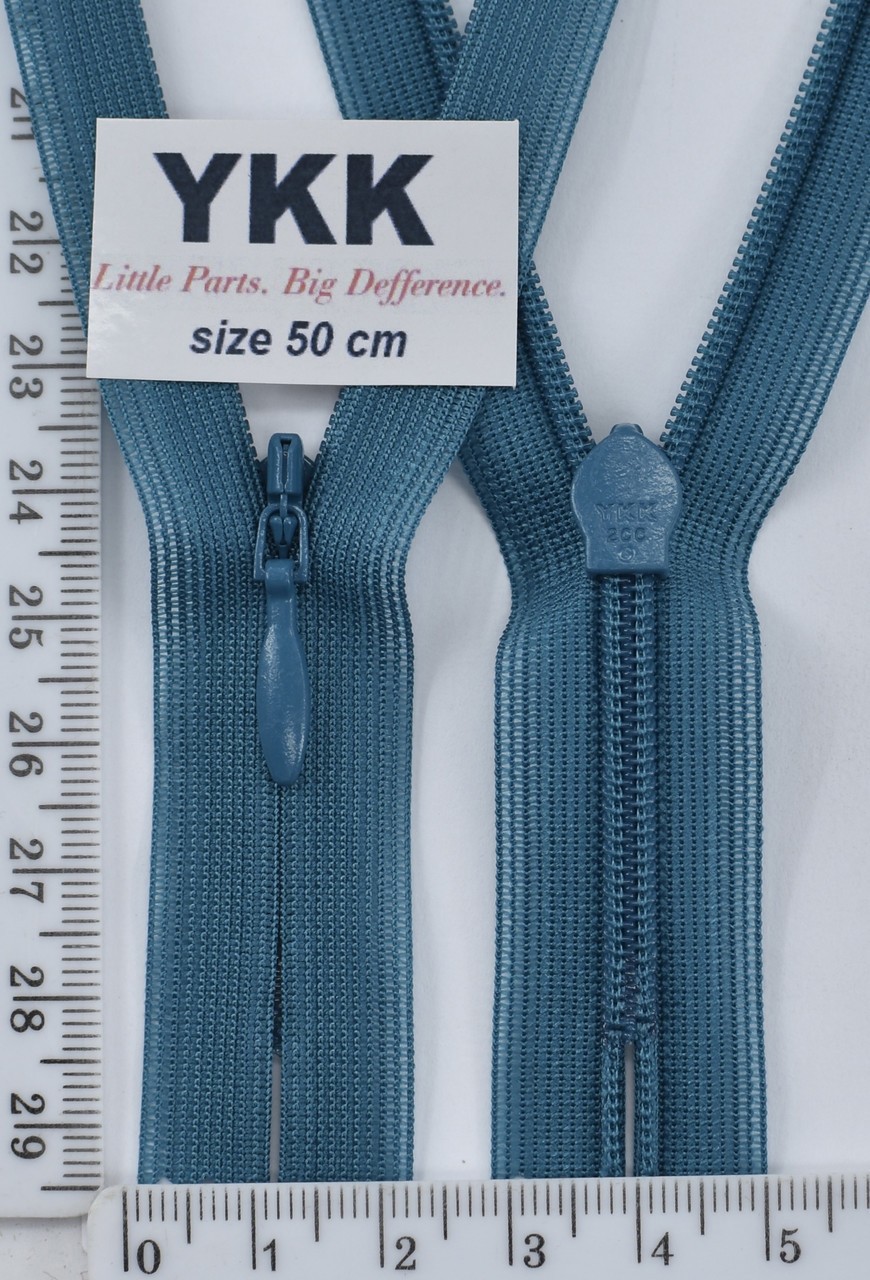 Блискавка спіраль №2 YKK Японія потайна нейлон 50см (020) т бірюза