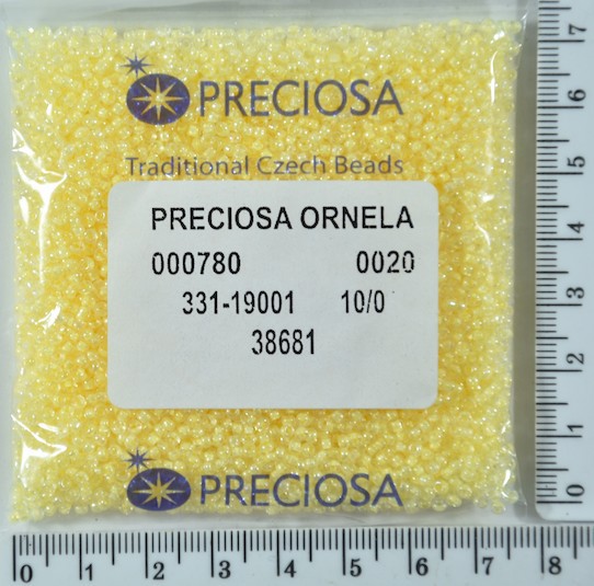 Бісер PRECIOSA №10 / 0 фарбують №38681 пакет 50 грам