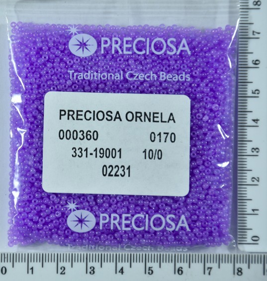 Бісер PRECIOSA №10 / 0 №02231 мат-блест пакет 50 грам