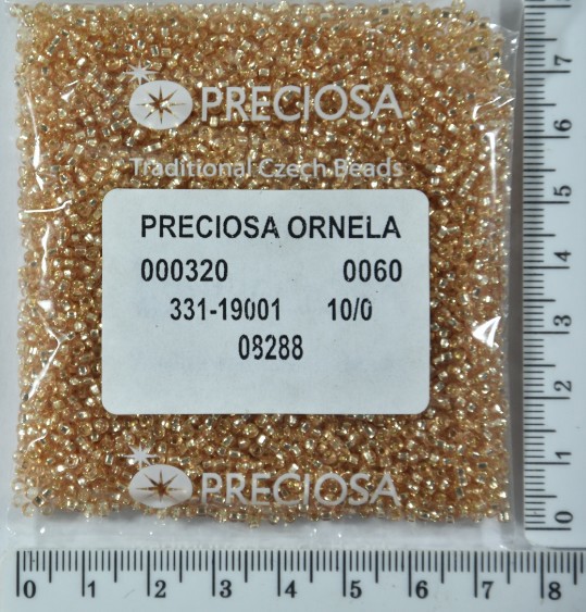 Бісер PRECIOSA №10 / 0 блискучий №08288 пакет 50 грам