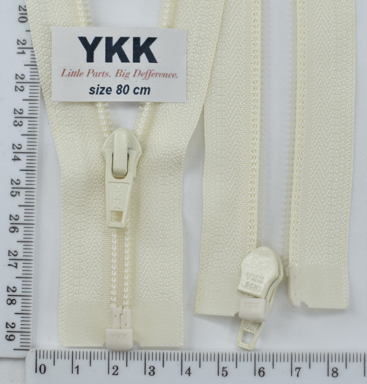 Блискавка спіраль №5 YKK Японія разьемний 80см (122) слонова кістка