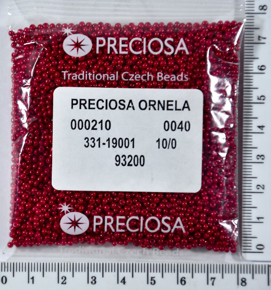 Бісер PRECIOSA №10 / 0 натурал №93200 пакет 50 грам