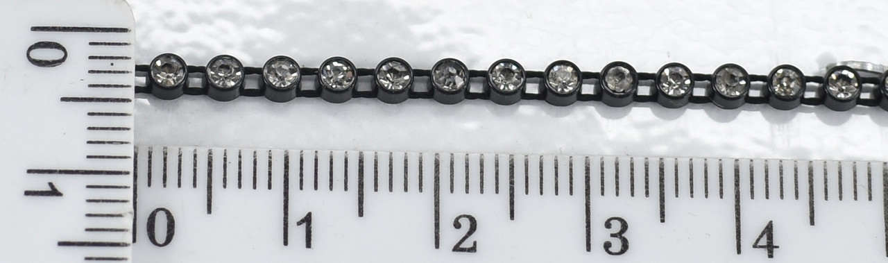 Стрази скло (ss6 = 3 мм) на нитці Crystal уп = 9,1м