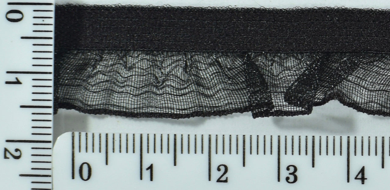 Гумка рюшь шир 1,5 см т.корічн