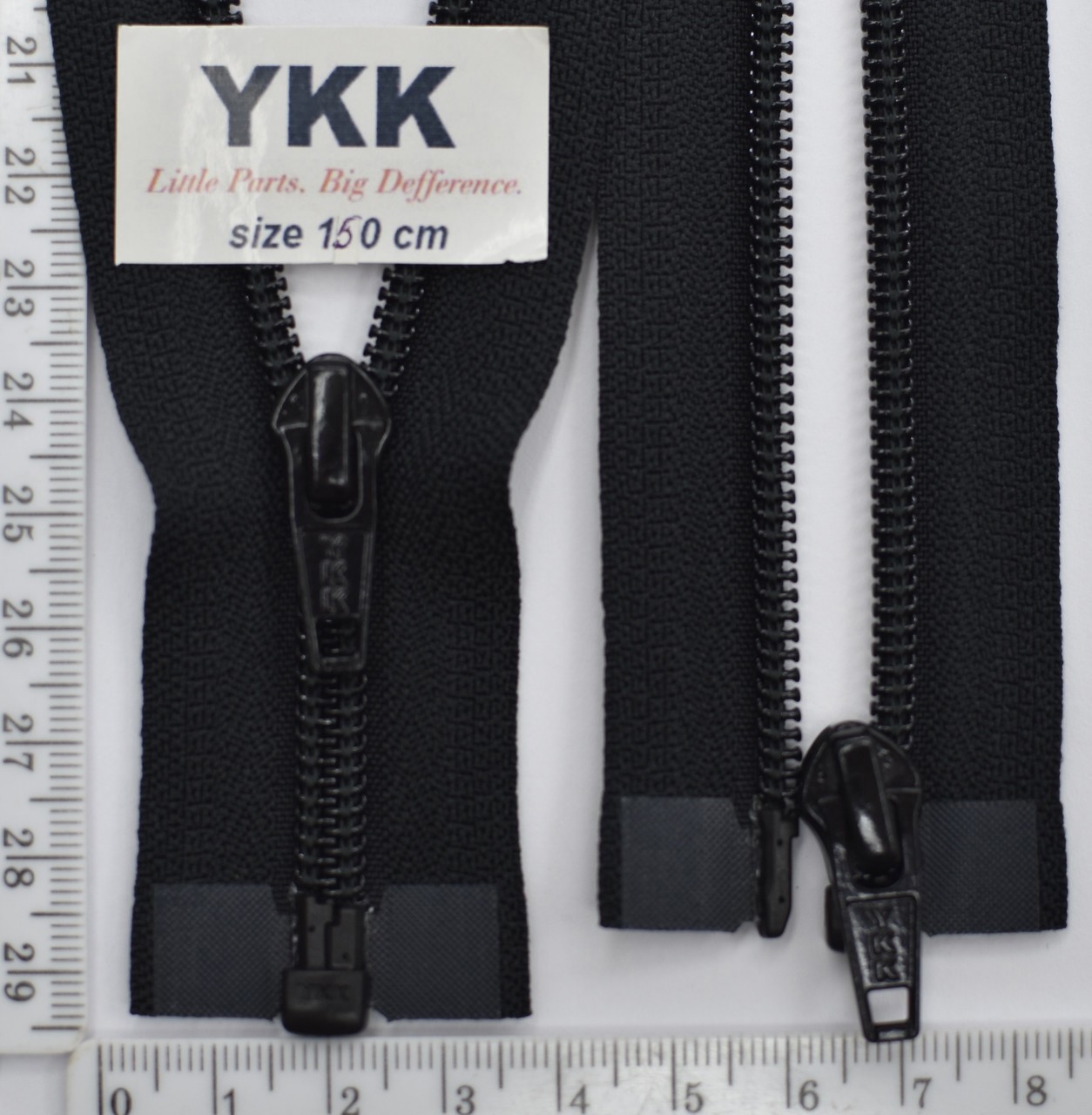 Блискавка спіраль № 5 YKK Японія разьемна 150см № 580 чорна