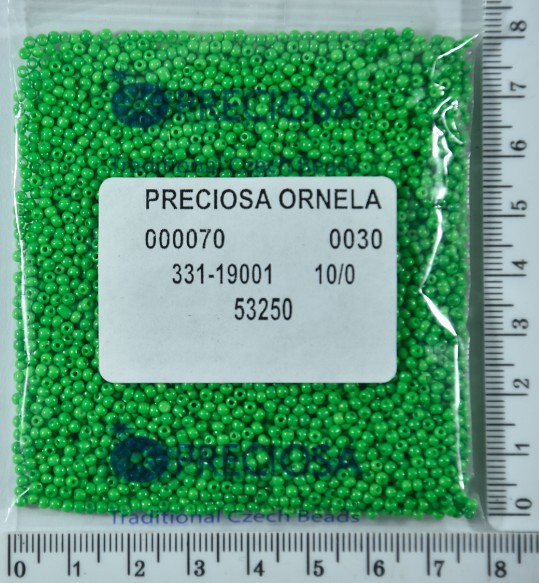 Бісер PRECIOSA №10 / 0 натурал №53250 пакет 50 грам