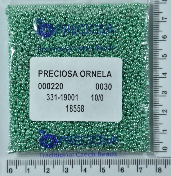 Бісер PRECIOSA №10 / 0 металік №18558 пакет 50 грам