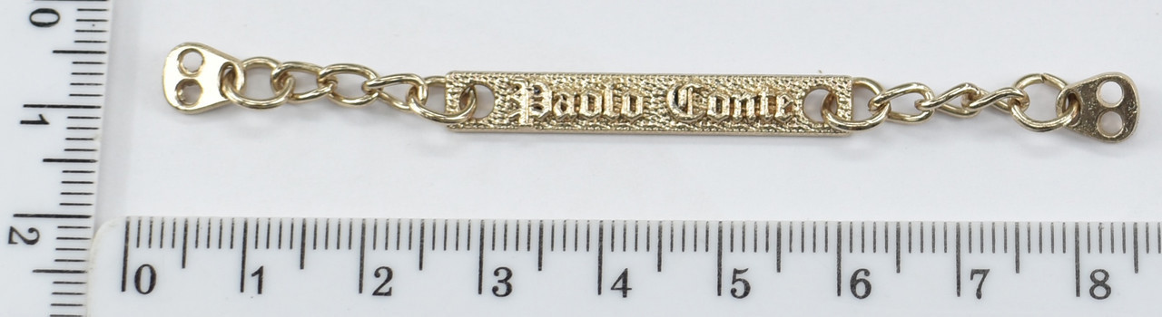 Петелька ланцюжок шир 8,5 см метал посилена "paole conte" золото