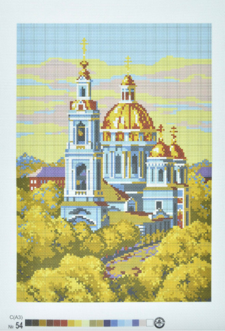 Друк на вишів.ткані (Польща) 30 * 40см №54