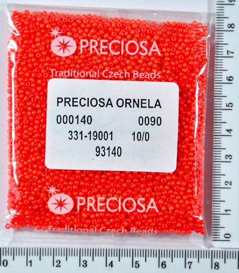 Бісер PRECIOSA №10 / 0 натурал №93140 пакет 50 грам