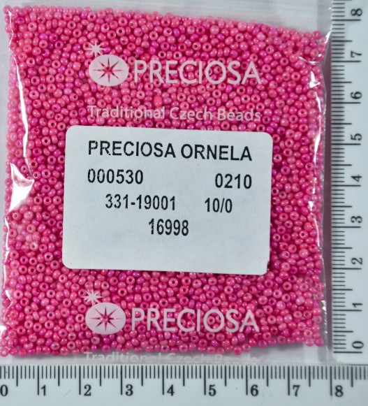 Бісер PRECIOSA №10 / 0 натурал №16998 пакет 50 грам
