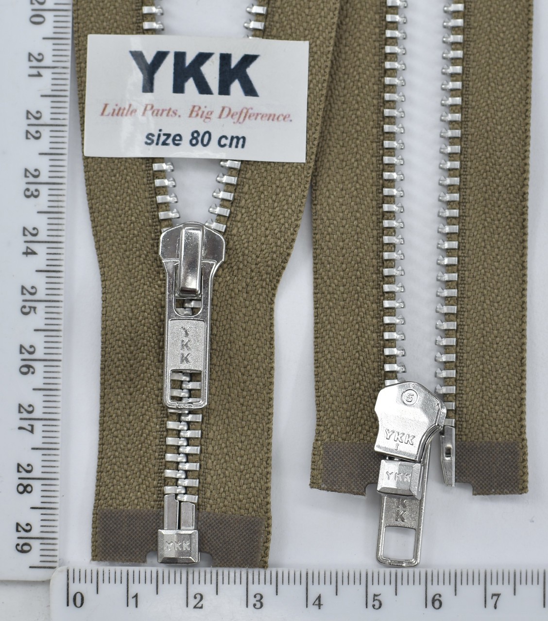 Блискавка 80см метал алюм № 5 YKK Японія 