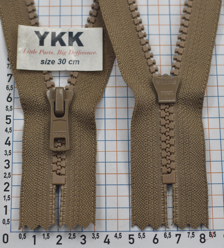 Блискавка 30см трактор №5 YKK Японія VSC-56-DA-E-P14N- 300 беж
