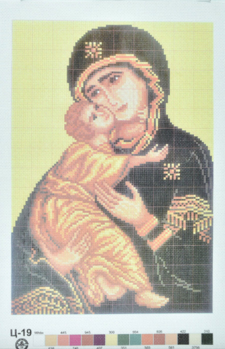 Друк на вишів.ткані 30x40см-релігія№19