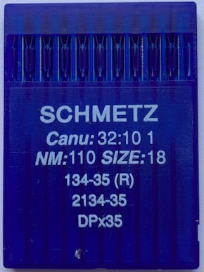 Голки 134-35 R (DPx35) № 110 для прямострочних пром шв машин SCHMETZ Німеччина