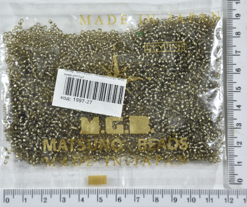 Бісер №11 / 0 "MATSUNO" -Японія (50гр) №58 т.бежев