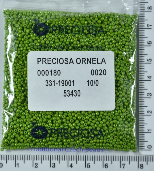 Бісер PRECIOSA №10 / 0 натурал №53430 пакет 50 грам