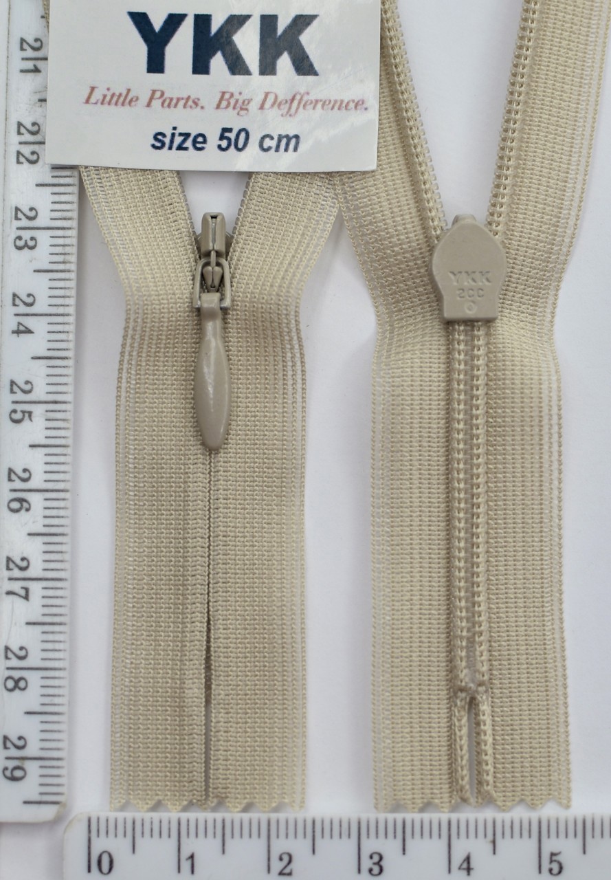 Блискавка спіраль №2 YKK Японія потайна нейлон 50см ( 101  )