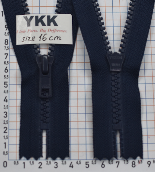 Блискавка 16см трактор №5 YKK Японія VSC-56-DA-E-P14N- 058 синя