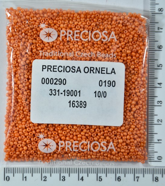 Бісер PRECIOSA №10 / 0 натурал №16389 пакет 50 грам