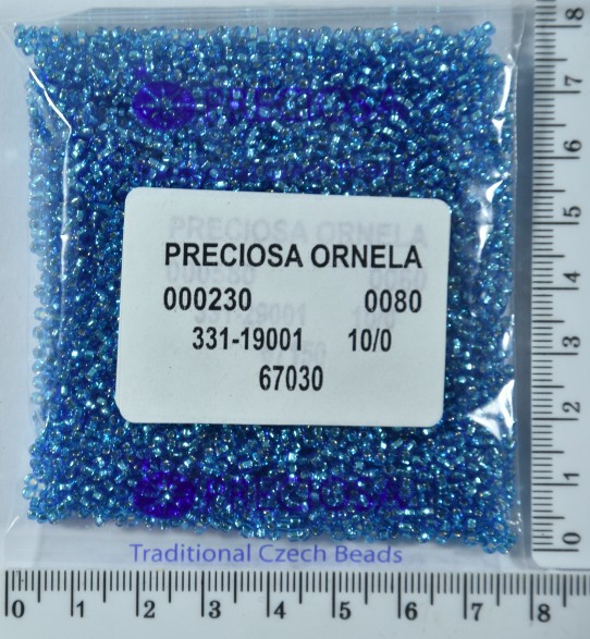 Бісер PRECIOSA №10 / 0 блискучий №67030 пакет 50 грам