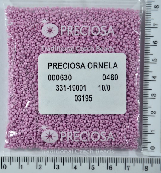 Бісер PRECIOSA №10 / 0 натур №03195 пакет 50 грам