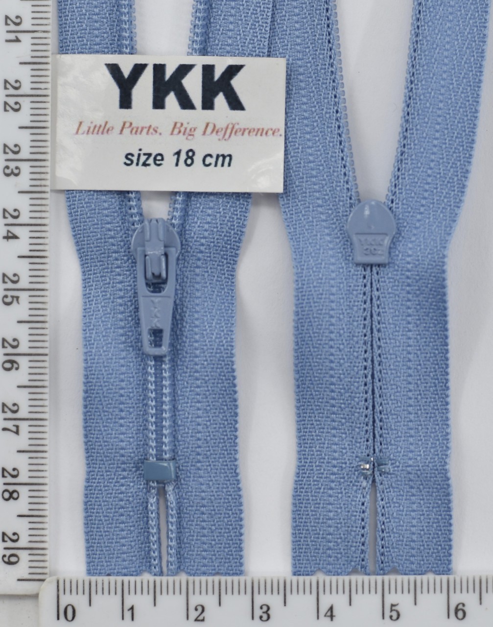 Блискавка спіраль №3 YKK Японія 18см (352) волошка