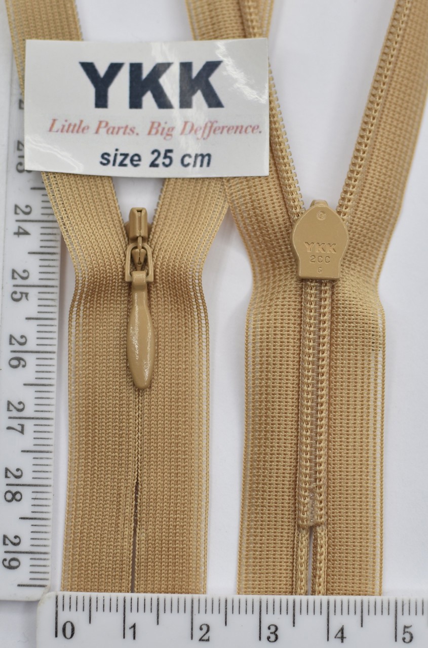 Блискавка спіраль №2 YKK Японія потайна нейлон 25см (189)