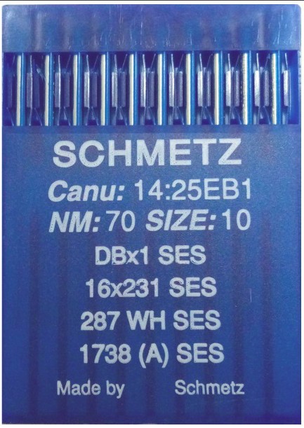 Голки DBX1 № 70 для прямострокових пром шв машин SCHMETZ Німеччина