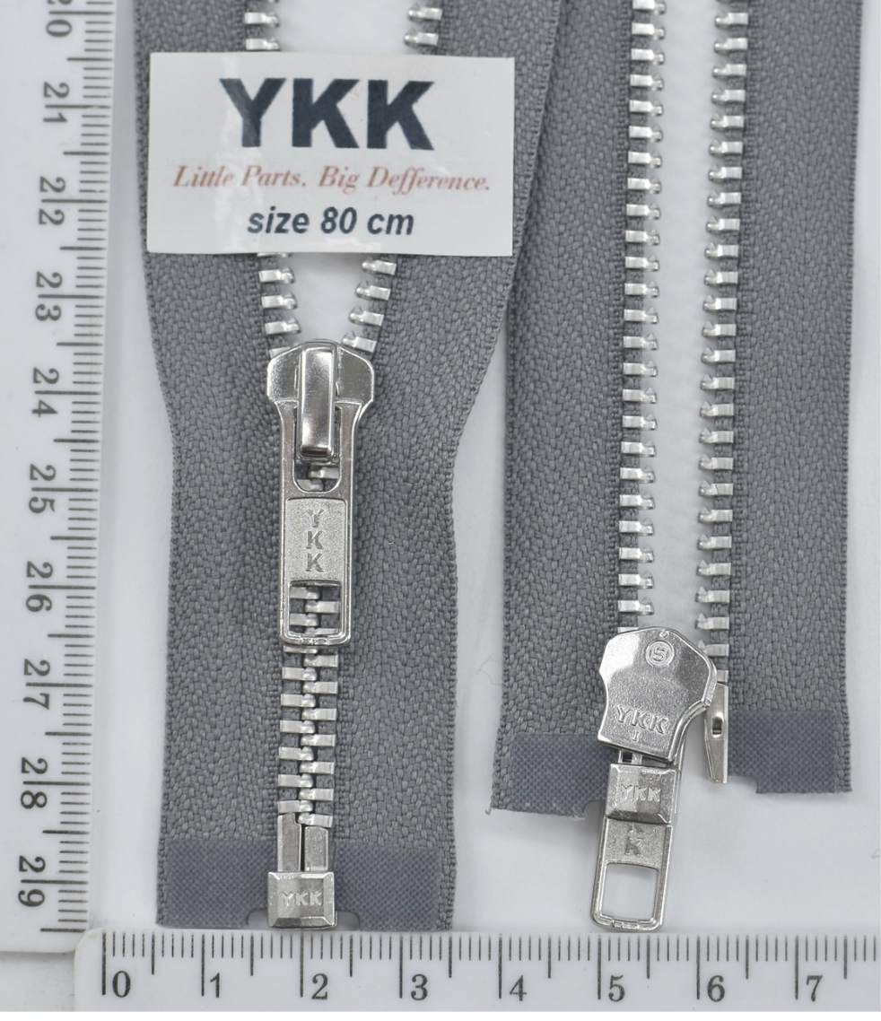 Блискавка 80см метал алюм № 5 YKK Японія 