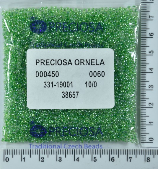 Бісер PRECIOSA №10 / 0 фарбують №38657 пакет 50 грам
