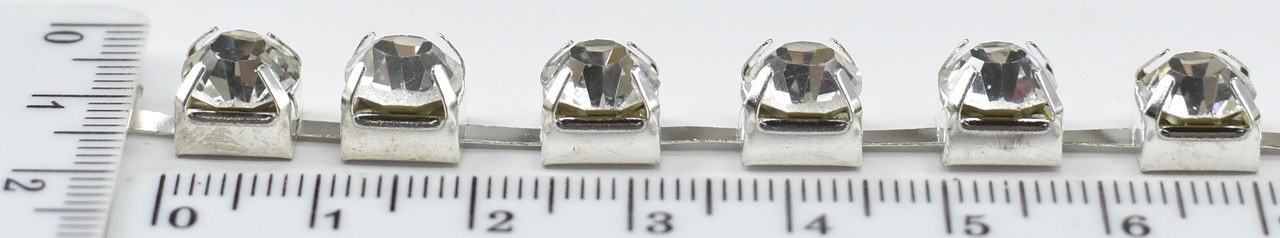 Стрази скло (ss30 = 6,5) на жёлезной стрічці Crystal уп = 9.2м
