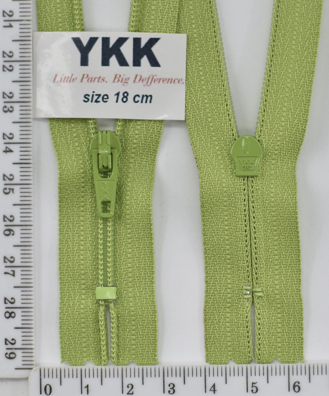 Блискавка спіраль №3 YKK Японія 18см (827) т салат
