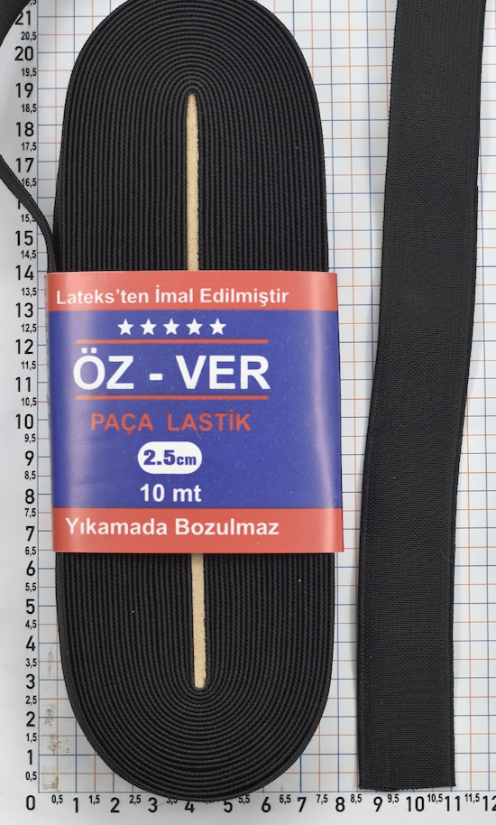 Гумка щільна якісна для одягу ширина 25 мм чорна