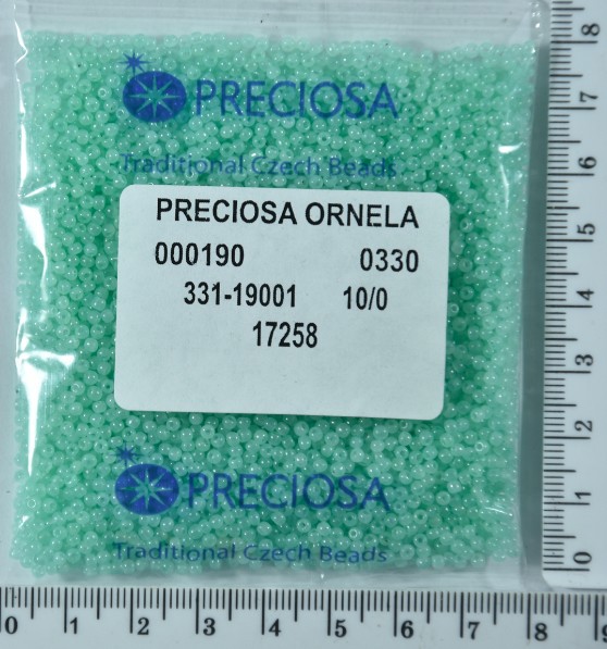 Бісер PRECIOSA №10 / 0 мат-блискучий №17258 пакет 50 грам