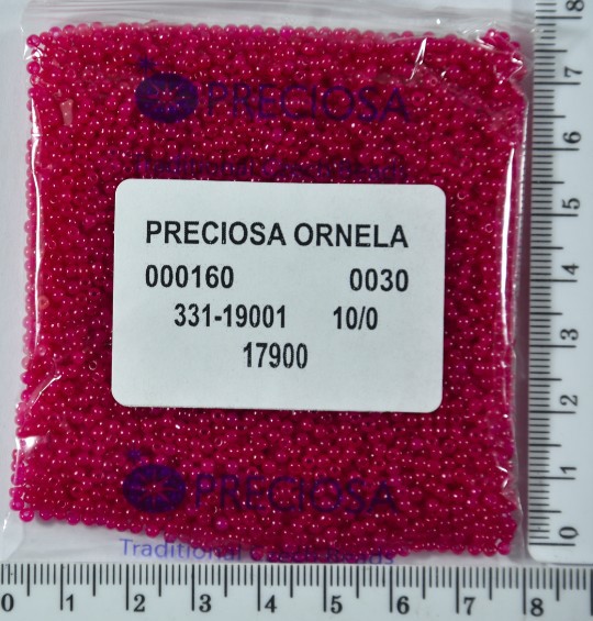 Бісер PRECIOSA №10 / 0 мат-блискучий №17900 пакет 50 грам
