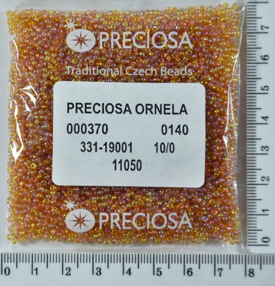 Бісер PRECIOSA №10 / 0 прозо-Райдужний №11050 пакет 50 грам