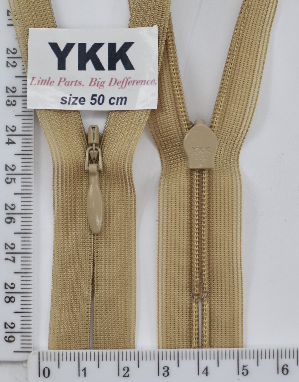Блискавка спіраль №2 YKK Японія потайна нейлон 50см (893) болотний