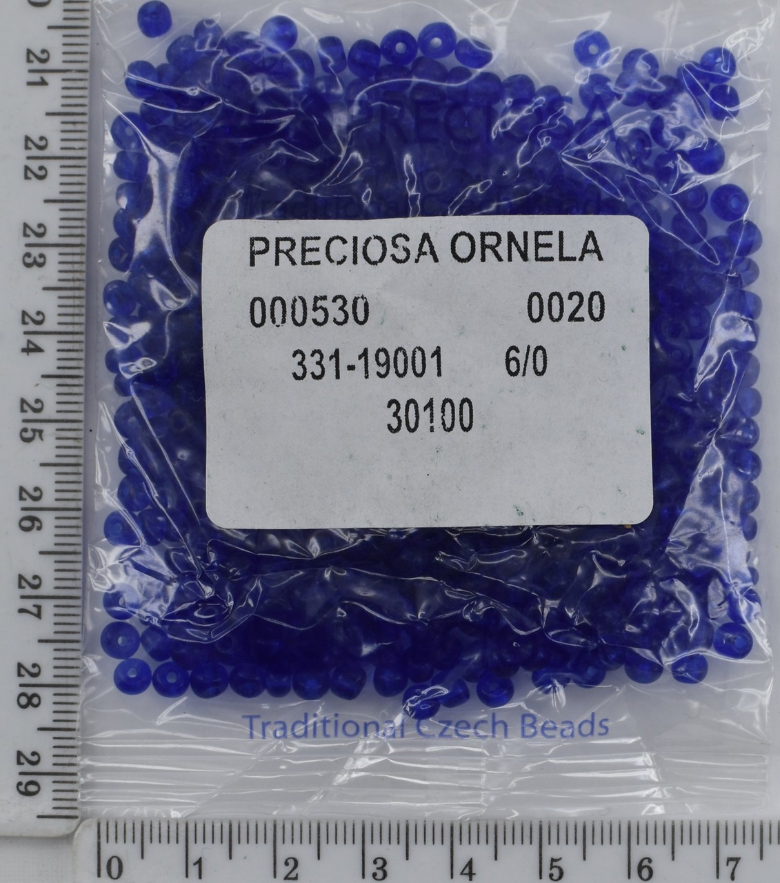 Бісер PRECIOSA №10 / 0 прозорого №30100 пакет 50 грам