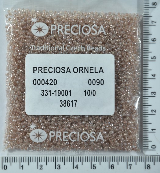 Бісер PRECIOSA №10 / 0 фарбують №38617 пакет 50 грам
