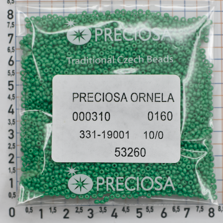 Бісер PRECIOSA № 10 / 0 натурал № 53260 пакет 50 грам