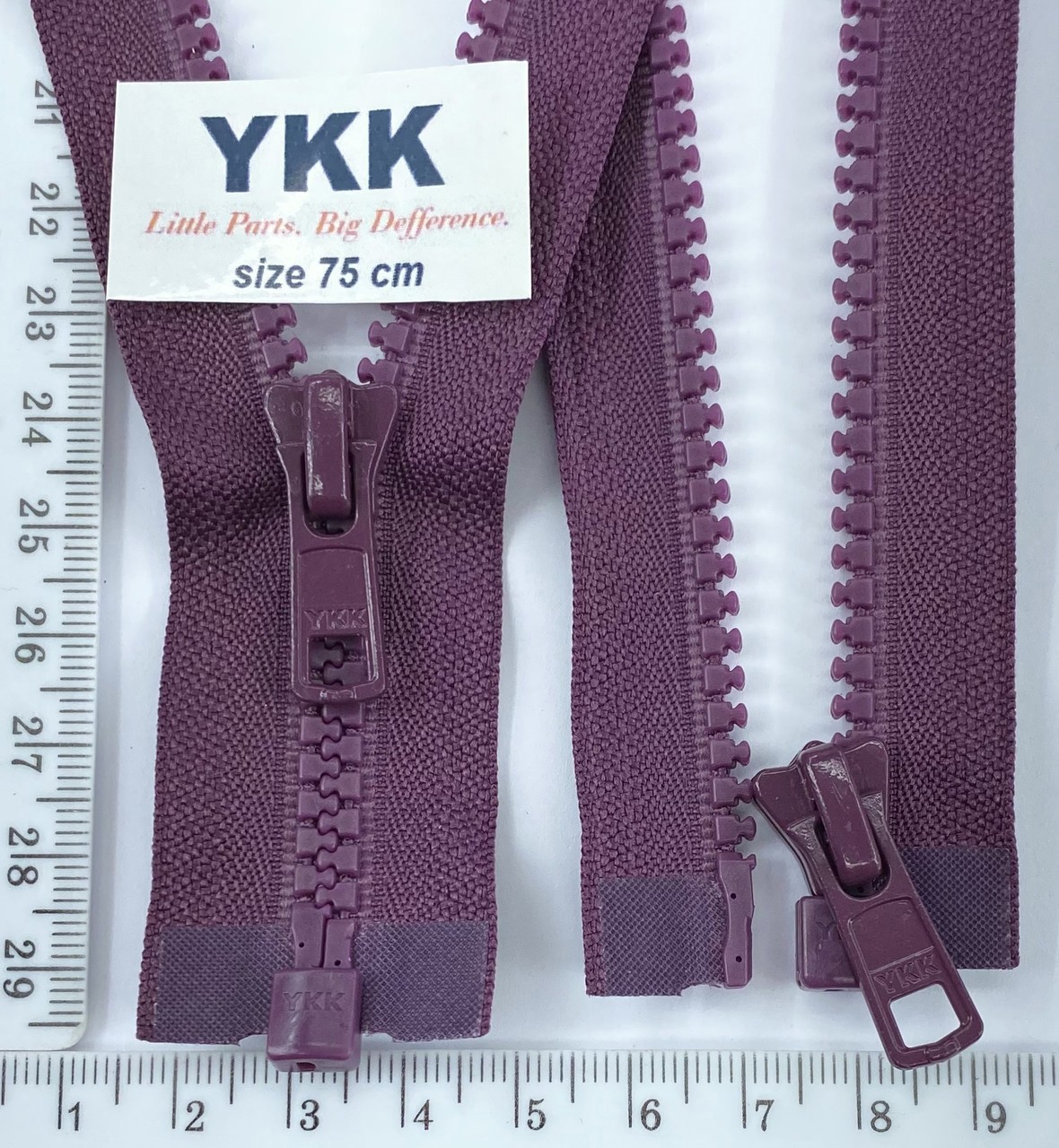 Блискавка 75см трактор №5 YKK Японія VSOR-56-DA-E - 865 фіолет