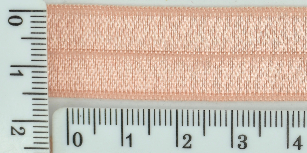Гумка коса бейка шир 1,5 см т.персік