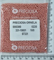 Бісер PRECIOSA №10 / 0 натур №07331 пакет 50 грам